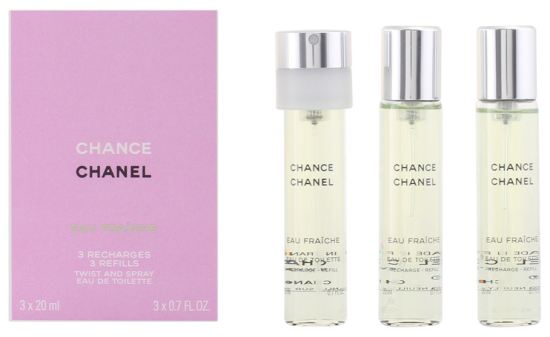 Chanel Chance Eau Fraiche Eau De Toilette Recharge 3X Vaporisateur 20 ml