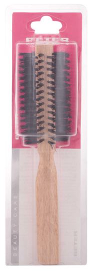 Brosse ronde, bois de chêne, poils mixtes, 61mm diam.