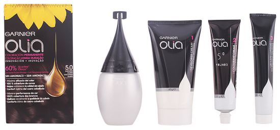 Olia Coloration Permanente 5,0 Marron Clair 4 Pièces Olia Coloration Permanente 5,0 Marron Clair 4 Pièces