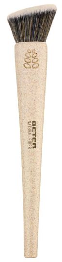 Fiber beige Makeup Brush flat top Kabuki