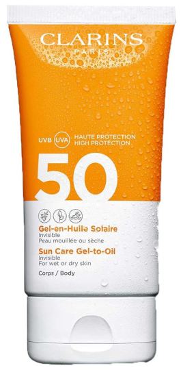 Gel de soin solaire à l'huile spf 50 150 ml