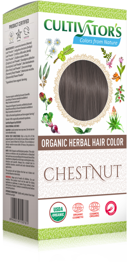 Teinture pour les cheveux bio aux herbes brunes 100 gr Teinture pour les cheveux bio aux herbes brunes 100 gr