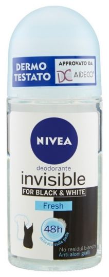 Désodorisant en rouleau noir et blanc invisible Fresh 50 ml Désodorisant en rouleau noir et blanc invisible Fresh 50 ml