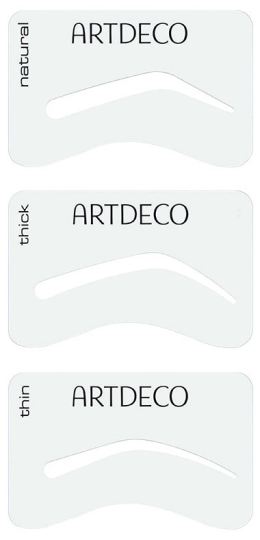 Mod&egrave;les de sourcils sous 3 formes diff&eacute;rentes