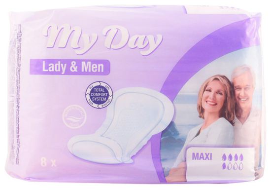 Lady & Man Maxi Incontinence Compresses 8 uds Lady & Man Maxi Incontinence Compresses 8 uds