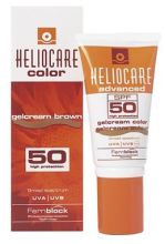Gel crème Couleur marron Heliocare 50 +