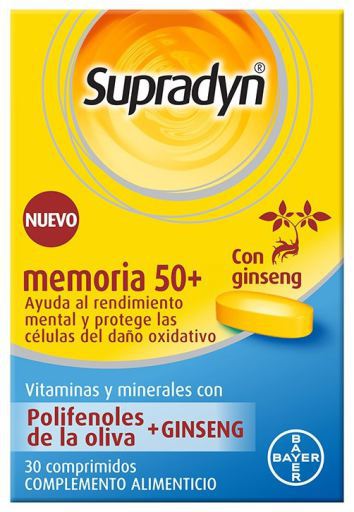 Supradyn Memory 50+ 30 comprimés Supradyn Memory 50+ 30 comprimés