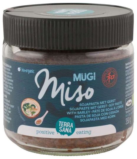 Pâte de soja Mugi Miso non pasteurisée avec appât Pâte de soja Mugi Miso non pasteurisée avec appât
