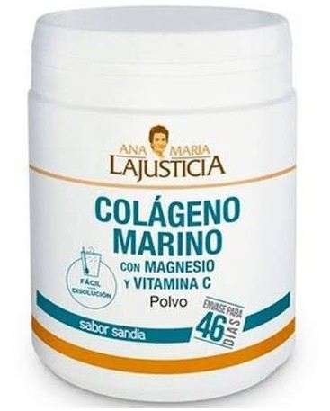 Collagène marin à la saveur de melon d'eau de magnésium 350 gr Collagène marin à la saveur de melon d'eau de magnésium 350 gr