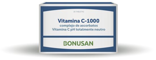 Bonusan Complexe d'ascorbate de vitamine C-1000 en blister 30 comprim&eacute;s