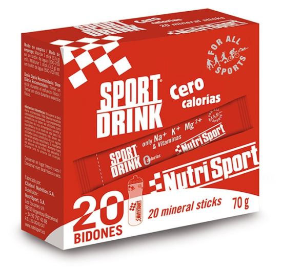 Nutrisport Sportdrink Zero Calories 20 Enveloppes