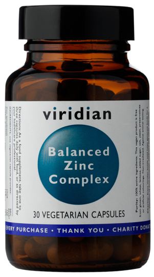 Complexe de zinc équilibré 30 capsules végétales Complexe de zinc équilibré 30 capsules végétales
