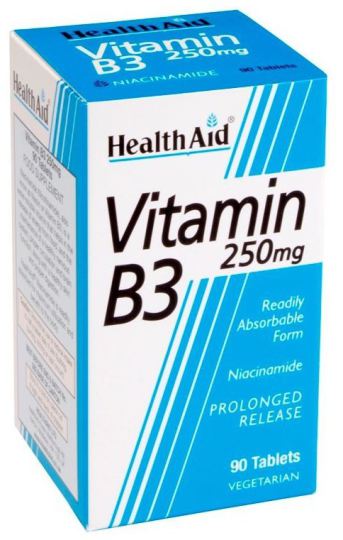 Vitamine B3 Niacinamide 90 comprimés Vitamine B3 Niacinamide 90 comprimés