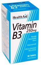 Vitamine B3 Niacinamide 90 comprimés Vitamine B3 Niacinamide 90 comprimés