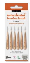 Brosse Interdentaire Bamboo Taille 1: 0,15 mm Orange 6 unités