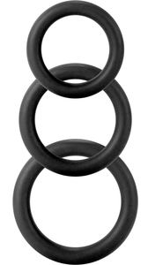 Twiddle Penis Ring trois tailles noir