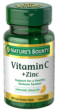 Nature's Bounty Gummies Vitamine C + Zinc 60 g&eacute;lules