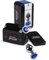 Plug anal moyen en métal + sac Plug anal moyen en métal + sac