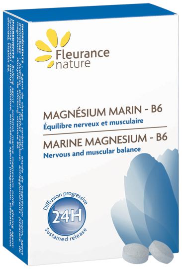 Fleurance Nature Magn&eacute;sium marin B6 60 comprim&eacute;s