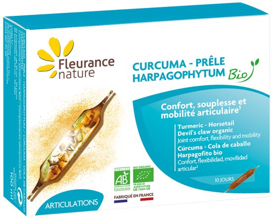 Curcuma - Griffe du Diable - Prêle Bio 40 capsules Curcuma - Griffe du Diable - Prêle Bio 40 capsules