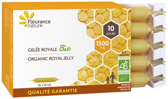 Fleurance Nature Ampoules de gel&eacute;e royale 1500 mg