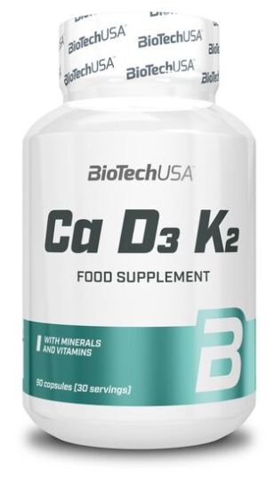 BiotechUSA Ca D3 K2 90 g&eacute;lules