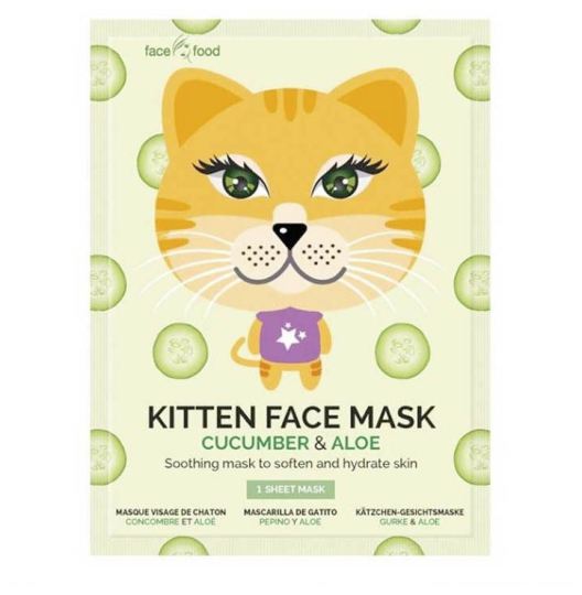 Masque pour chat au concombre et &agrave; l'alo&egrave;s